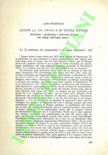 Prosdocimi aldo cato a c - cato,